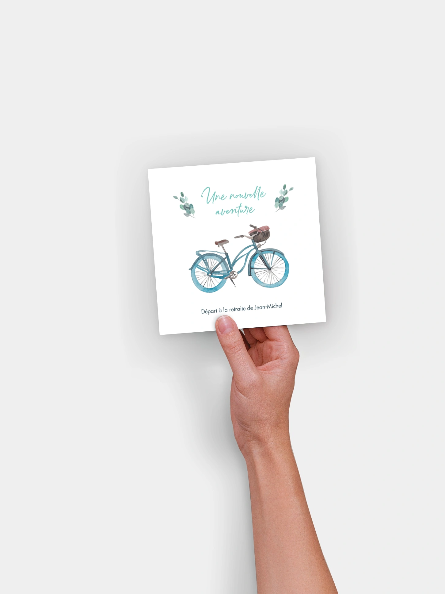 Carte invitation départ retraite Une nouvelle aventure