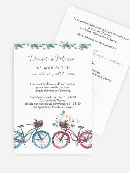 Faire-part de mariage Une nouvelle aventure