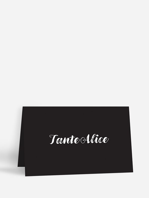 Marque-place mariage Jeu de transparence