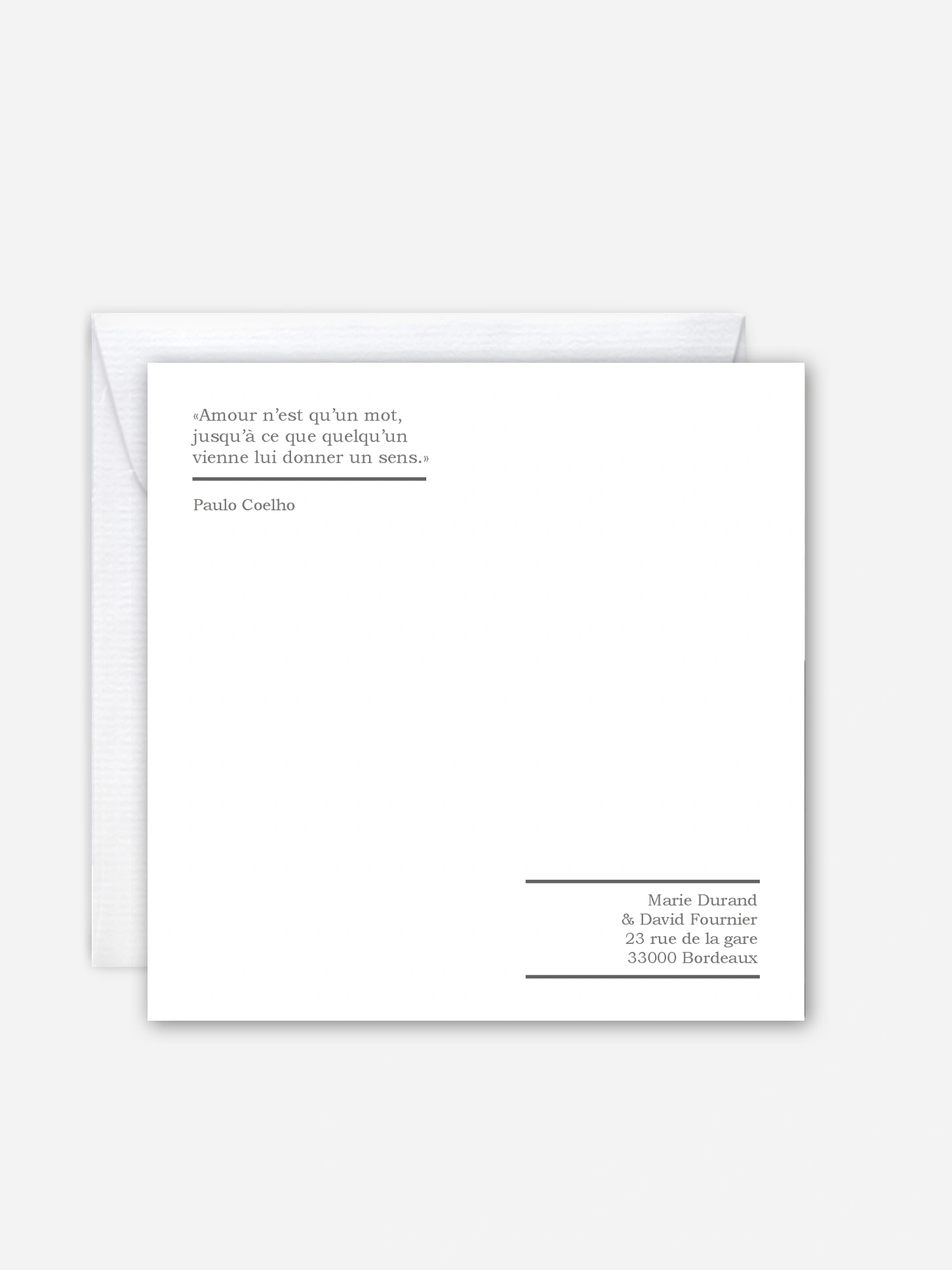 Faire-part de mariage Air du temps