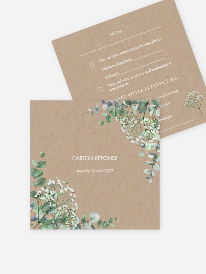 Carton réponse Gypsophile