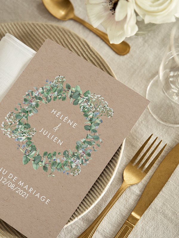 Menu mariage Gypsophile