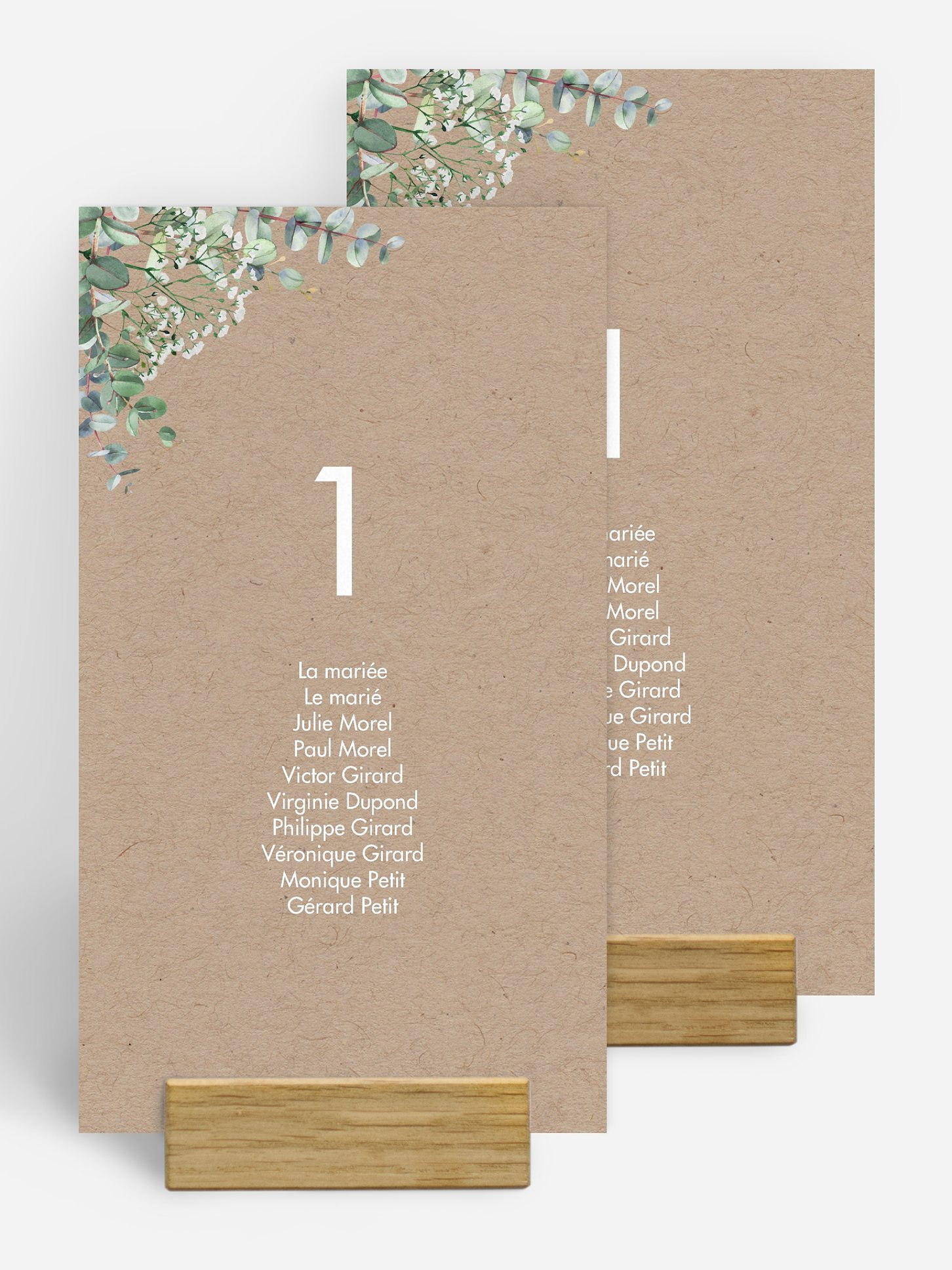 Nom de table mariage Gypsophile