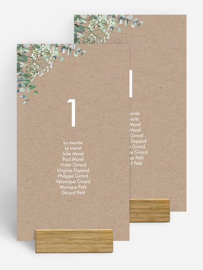 Nom de table mariage Gypsophile