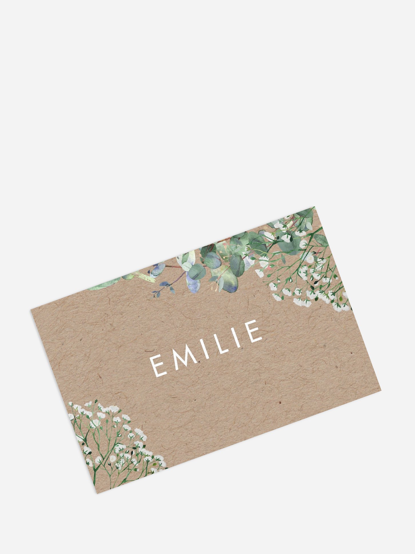 Marque-place mariage Gypsophile