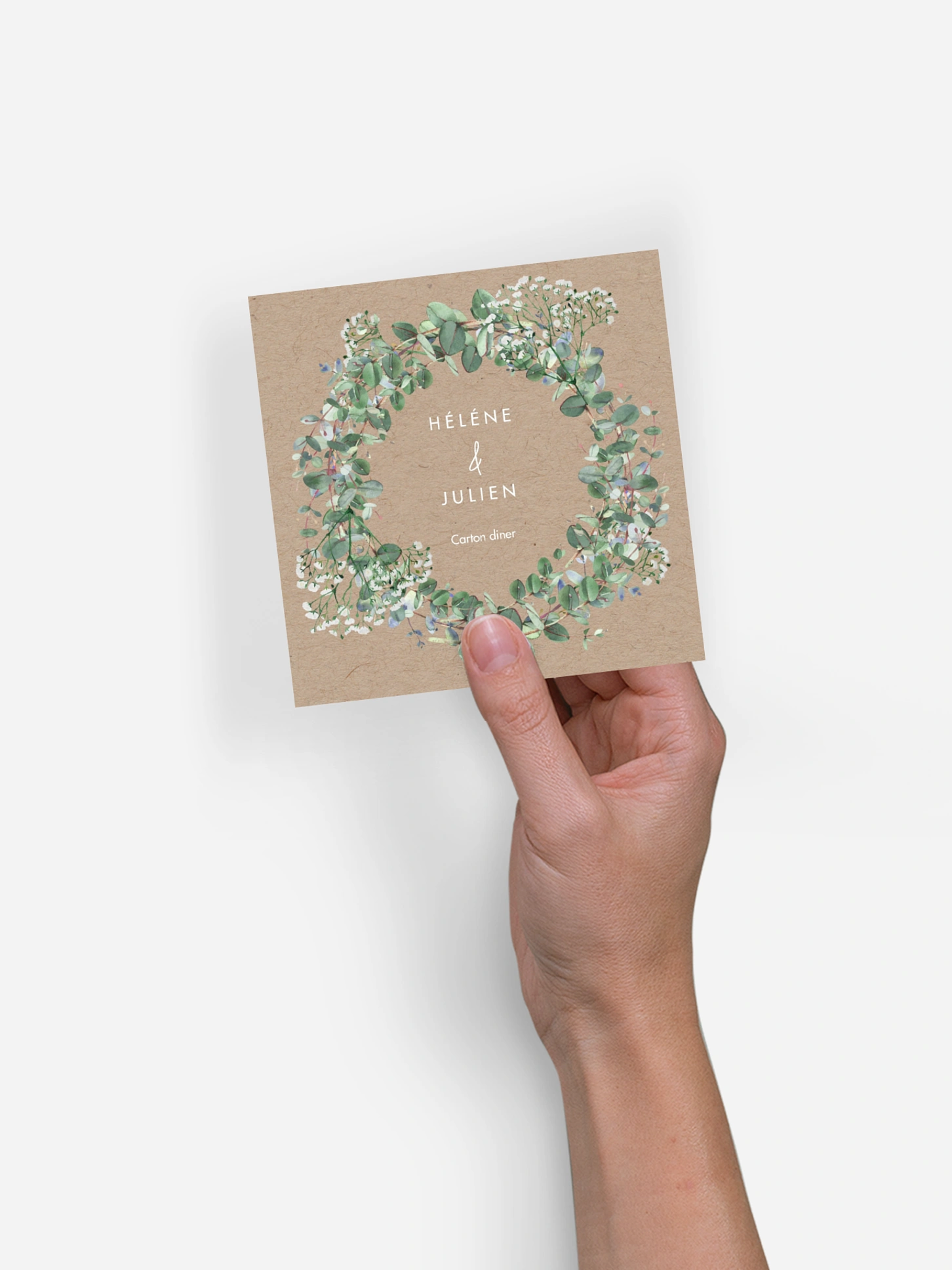 Carton d'invitation Gypsophile