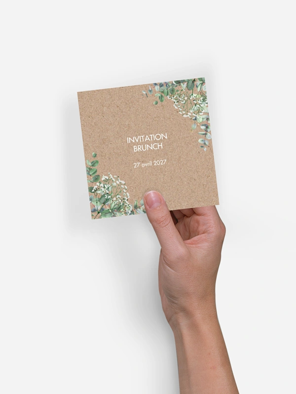 Carte brunch Gypsophile