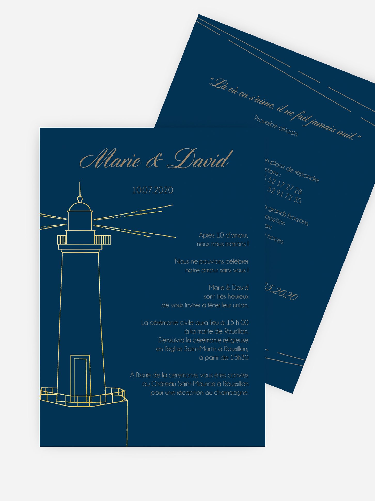 Faire-part de mariage Cap Ferret