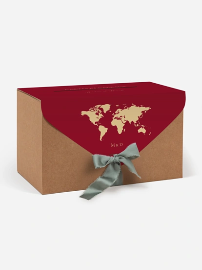 Urne Mariage Passeport chic