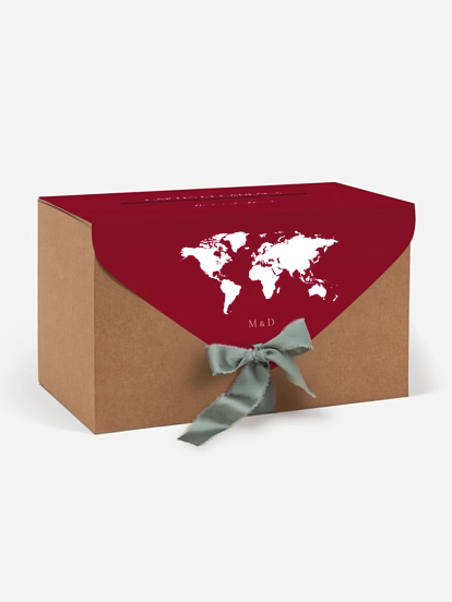 Urne Mariage Passeport chic