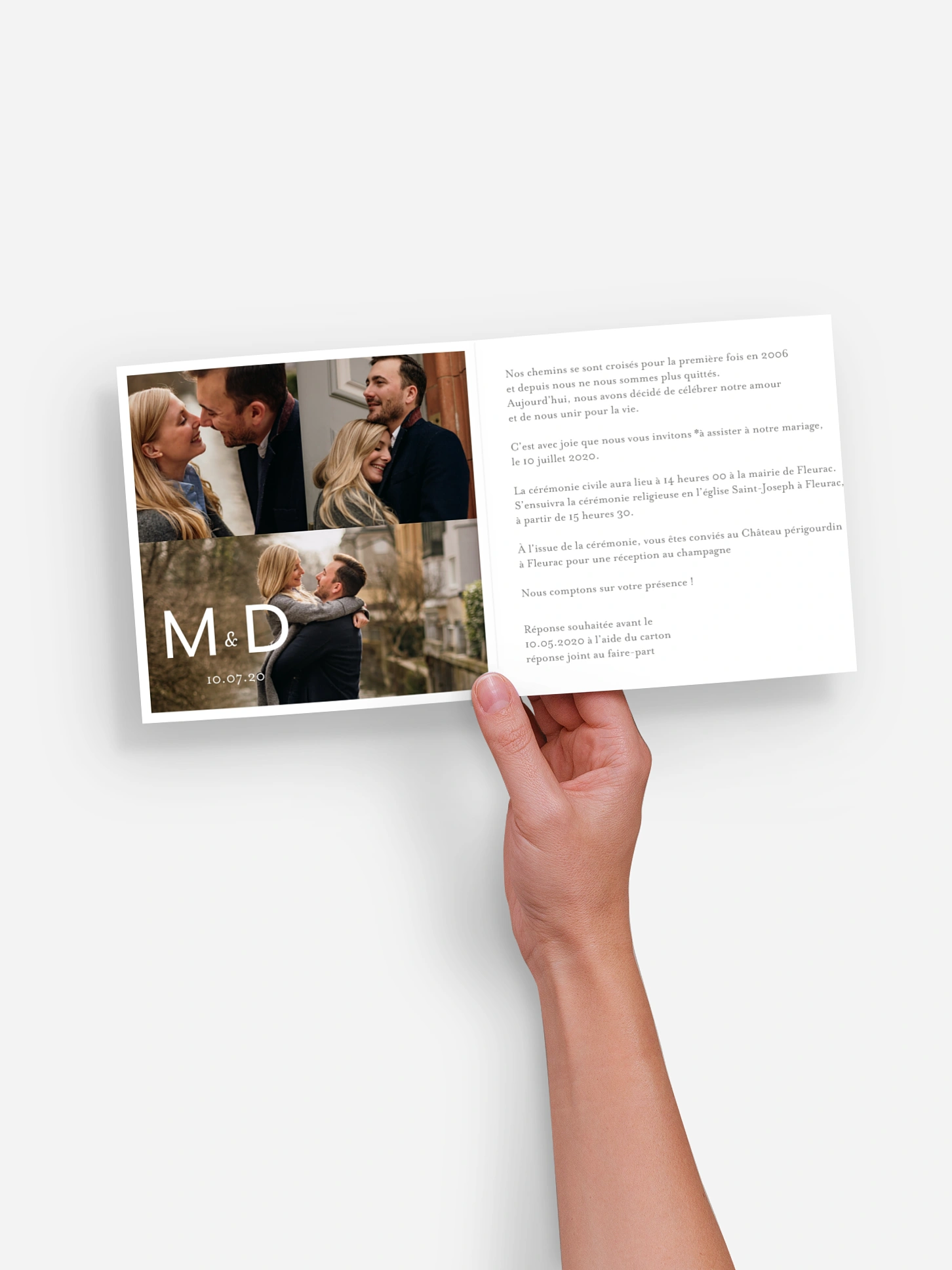 Faire-part mariage Contemporain