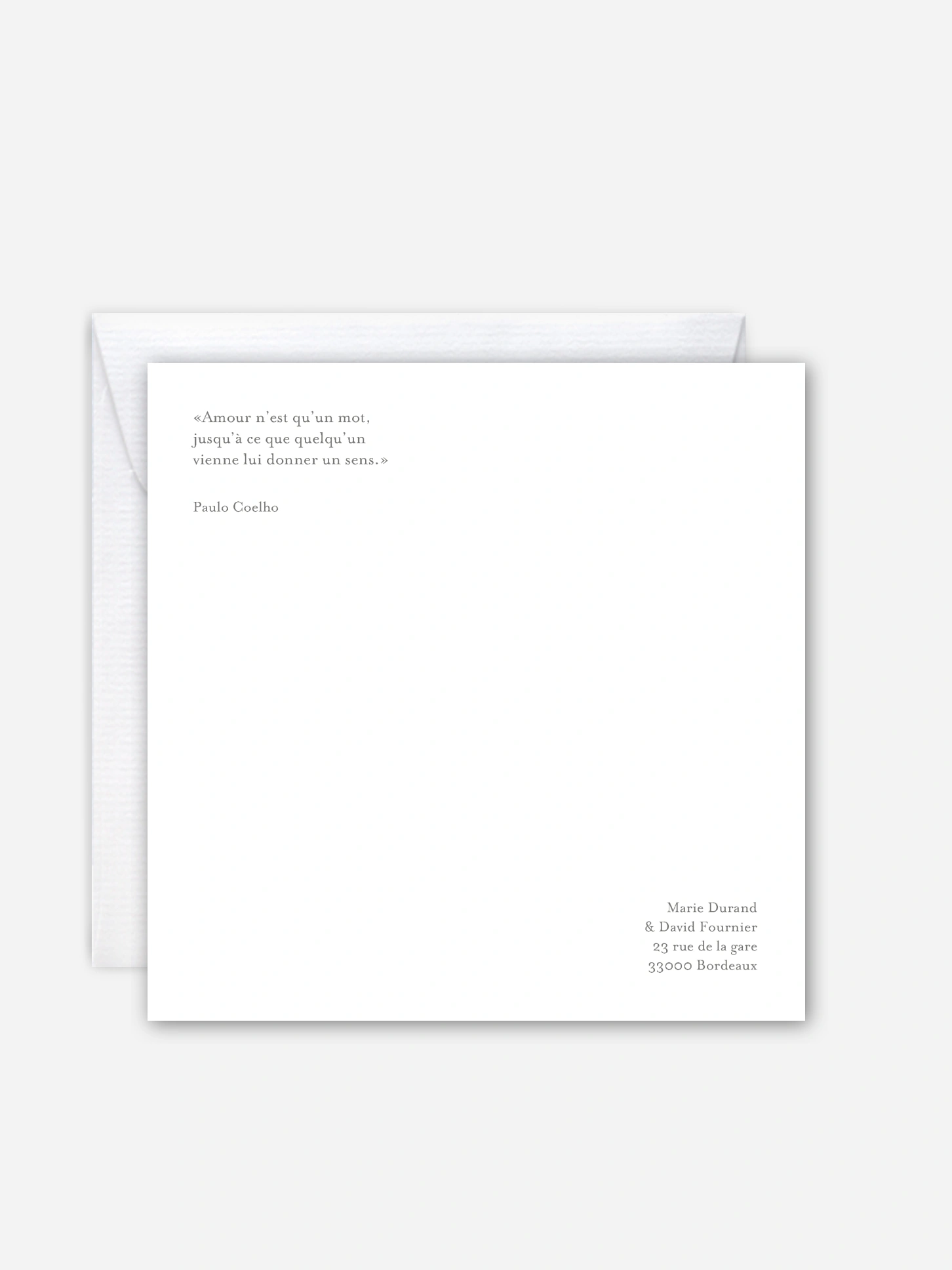 Faire-part mariage Contemporain