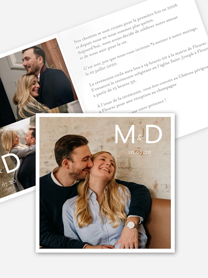 Faire-part mariage Contemporain