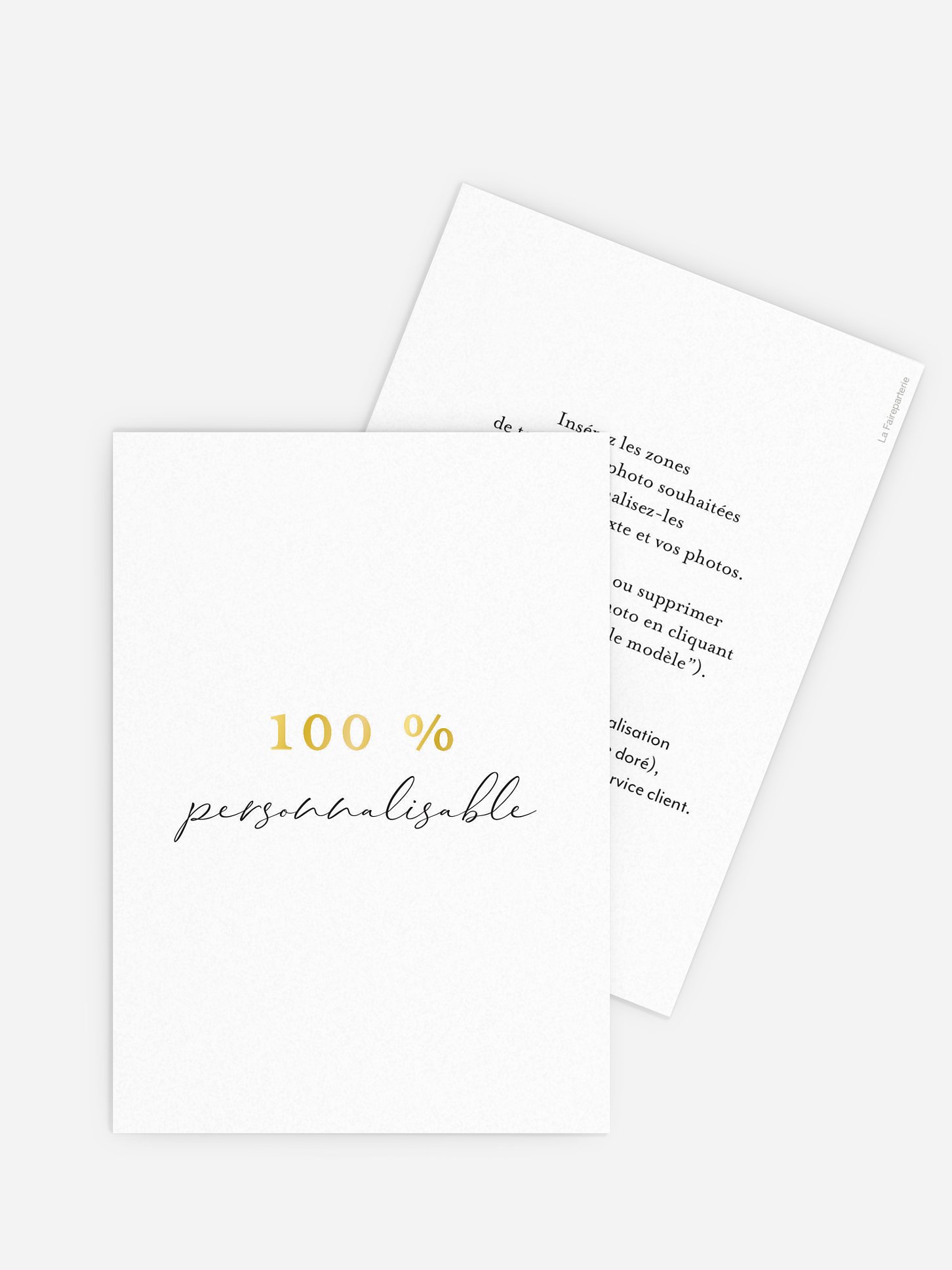 Faire-part baptême Personnalisation libre