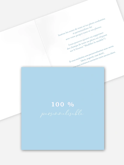 Faire-part baptême Personnalisation libre