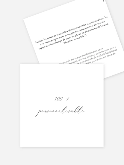 Faire-part naissance Personnalisation libre