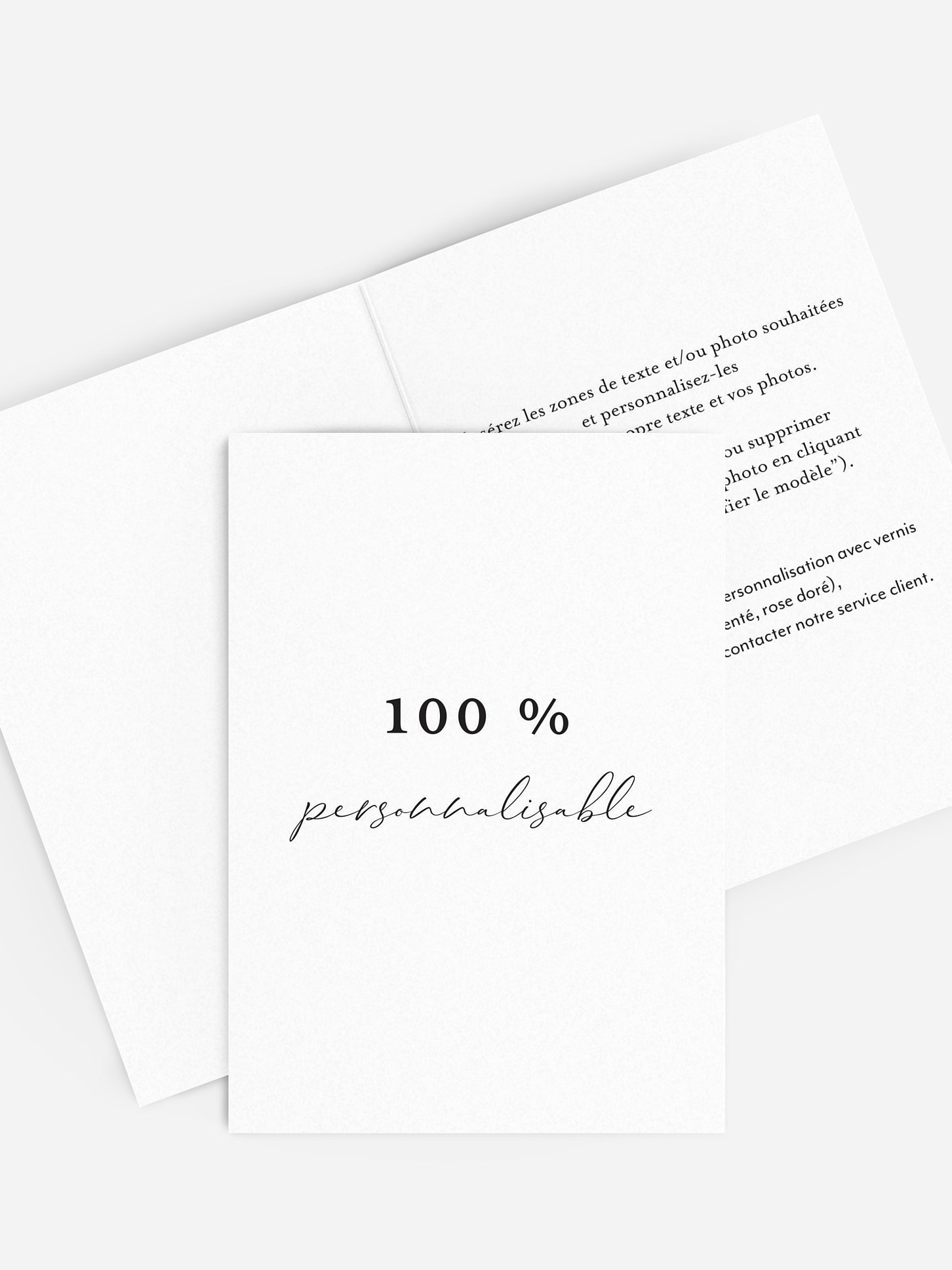 Faire-part mariage Personnalisation libre
