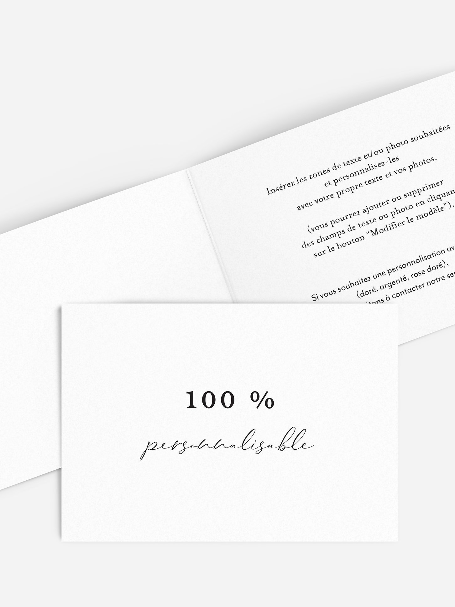 Faire-part mariage Personnalisation libre