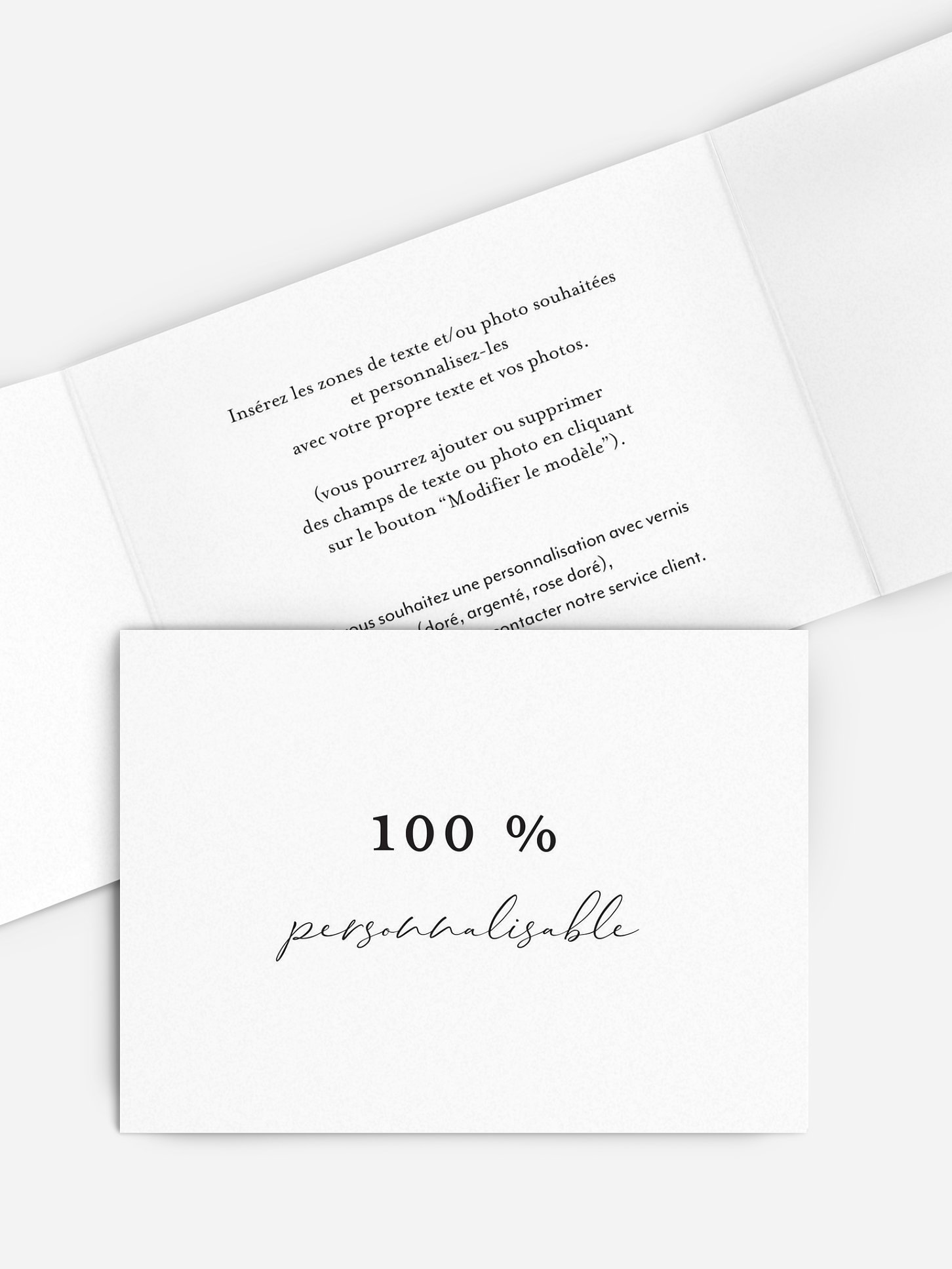Faire-part mariage Personnalisation libre