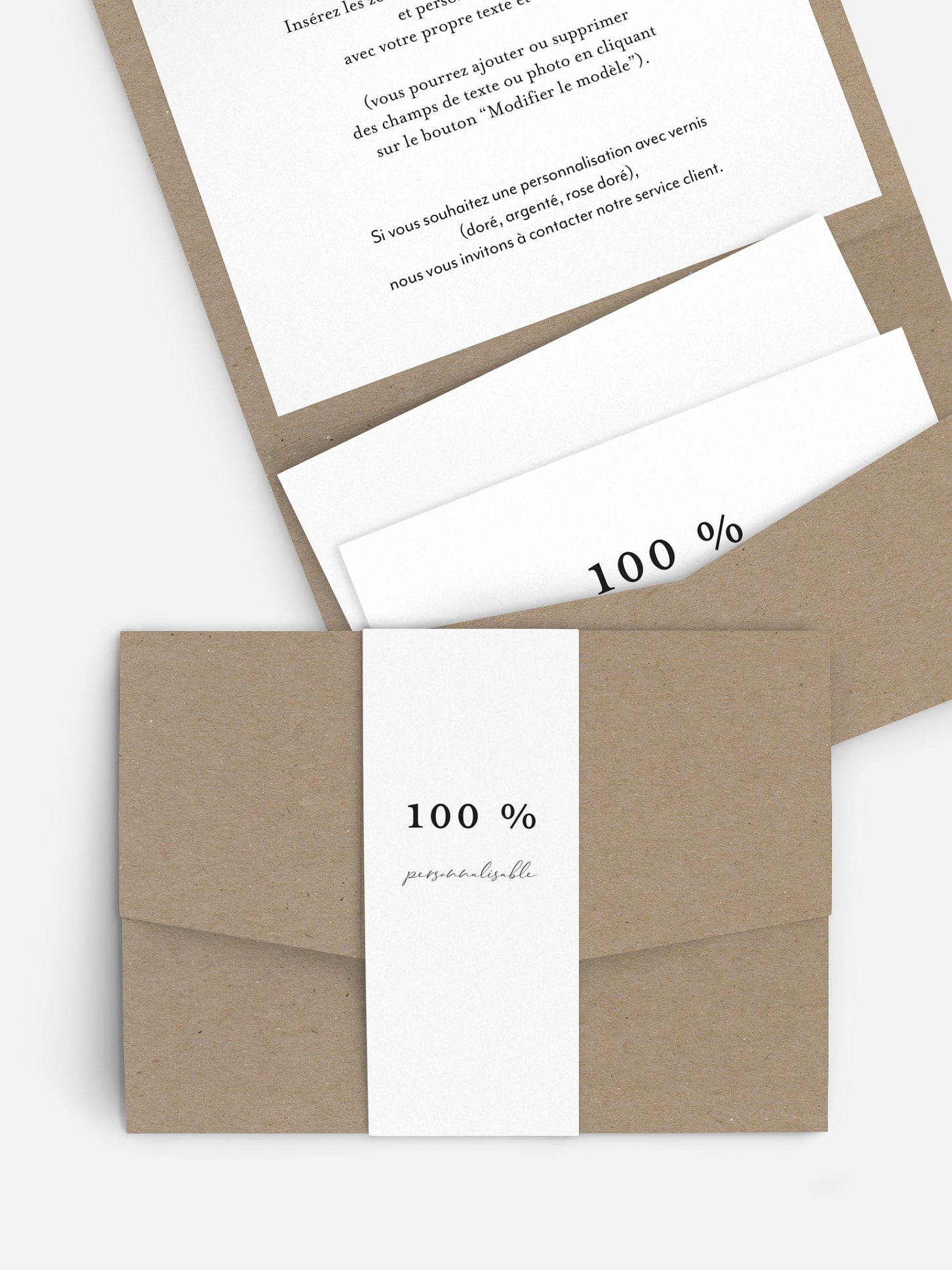 Faire-part mariage Personnalisation libre