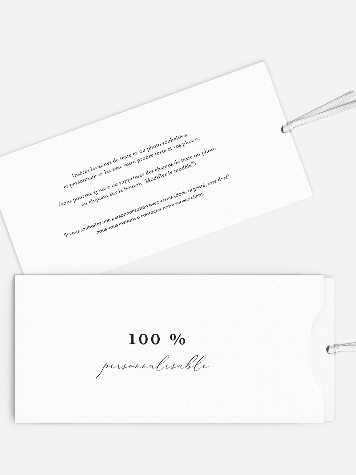 Faire-part mariage Personnalisation libre