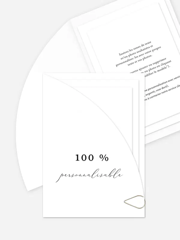 Faire-part mariage Personnalisation libre