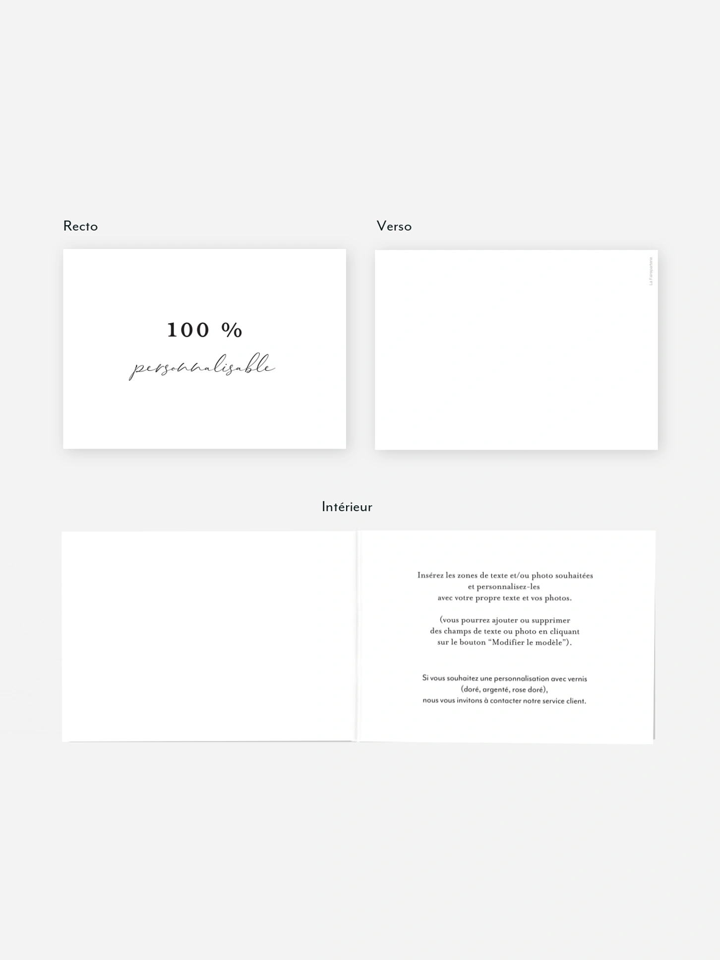 Faire-part mariage Personnalisation libre