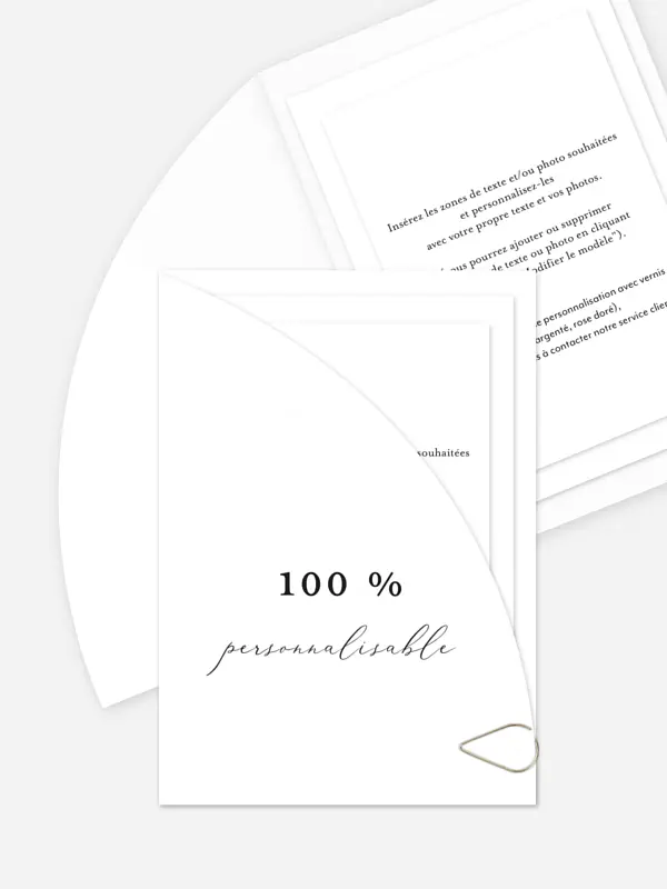 Faire-part mariage Personnalisation libre