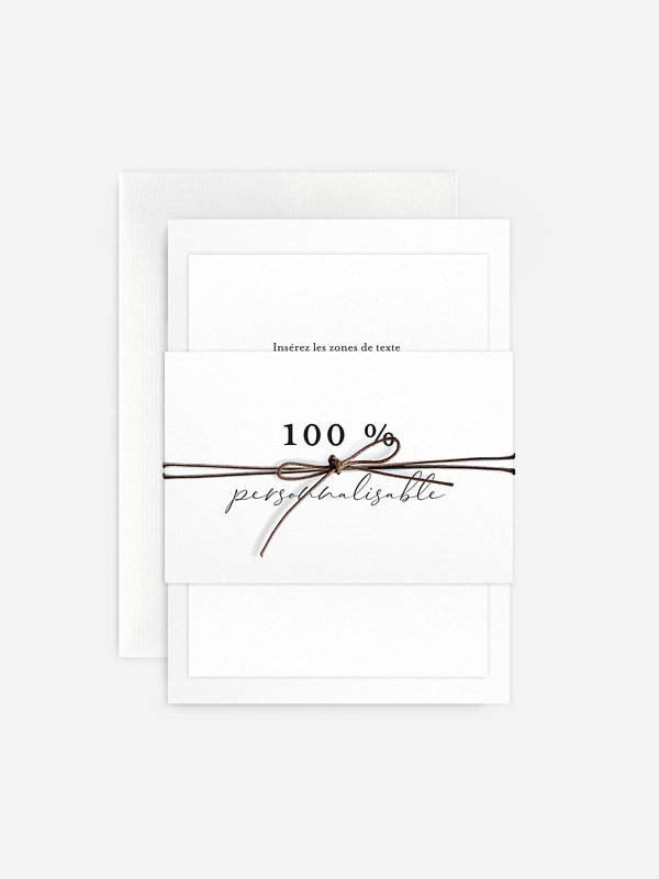 Faire-part mariage Personnalisation libre