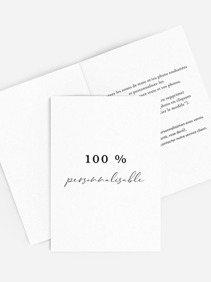 Faire-part mariage Personnalisation libre