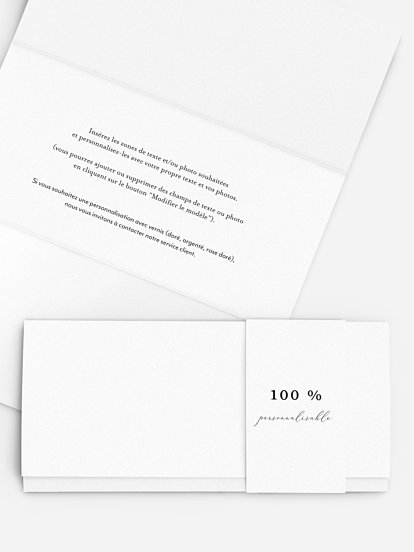 Faire-part mariage Personnalisation libre