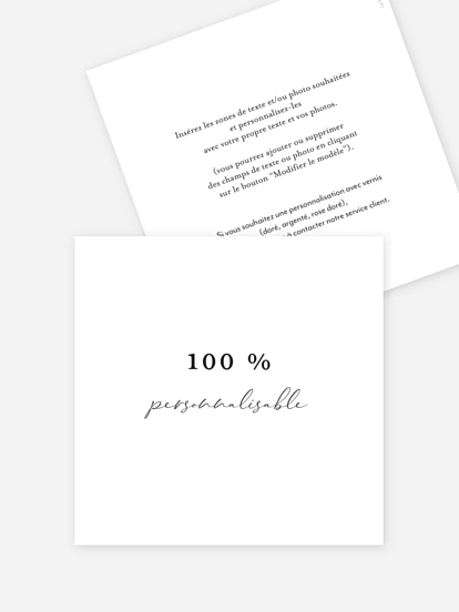 Faire-part mariage Personnalisation libre