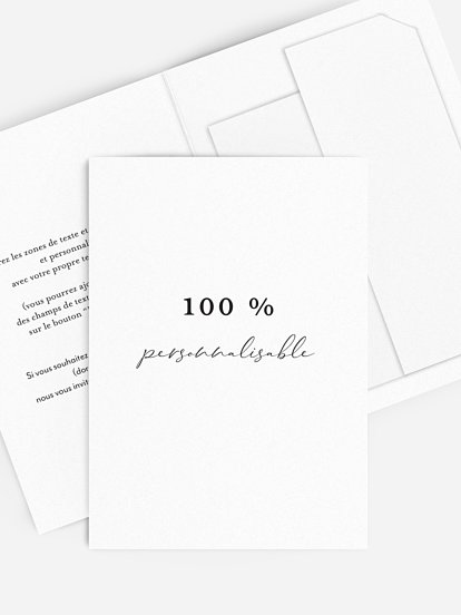 Faire-part mariage Personnalisation libre