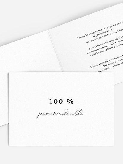 Faire-part mariage Personnalisation libre