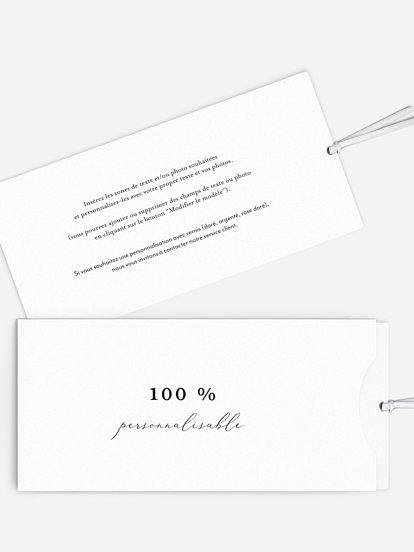 Faire-part mariage Personnalisation libre