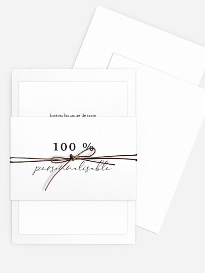 Faire-part mariage Personnalisation libre