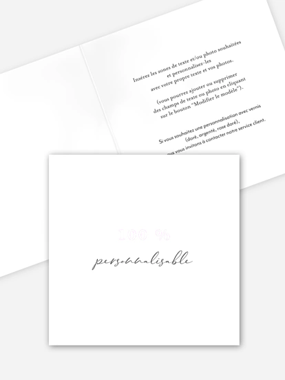 Faire-part mariage Personnalisation libre