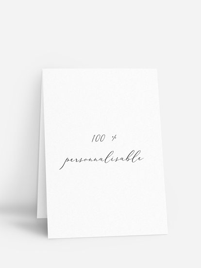 Personnalisation libre Personnalisation libre