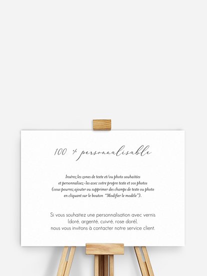Poster plan de table mariage Personnalisation libre