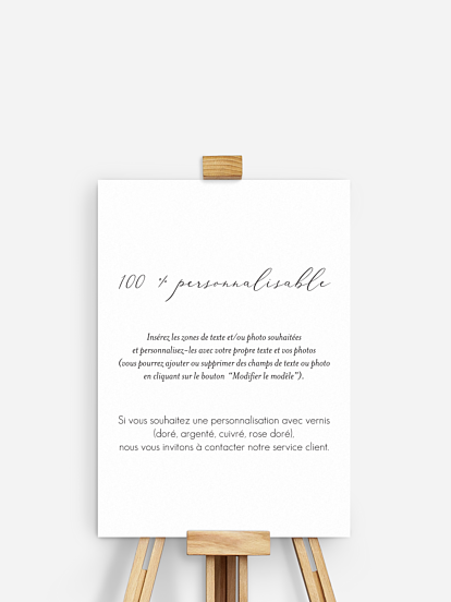 Poster plan de table mariage Personnalisation libre