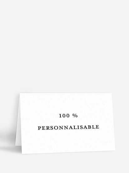 Personnalisation libre Personnalisation libre