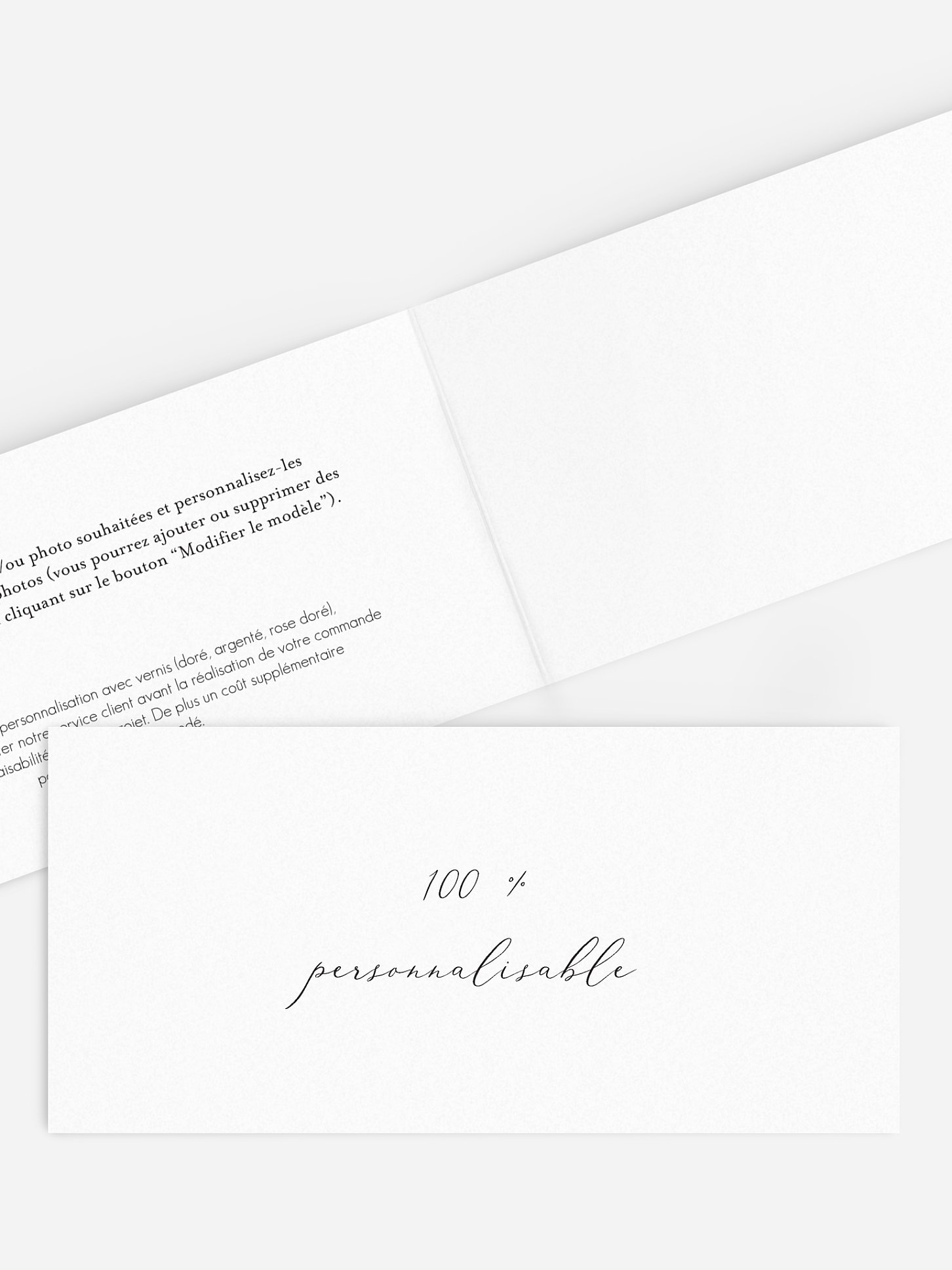Carte de voeux entreprise Personnalisation libre
