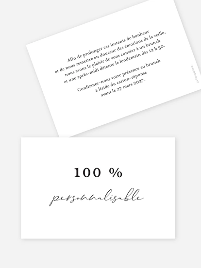 Carte brunch Personnalisation libre
