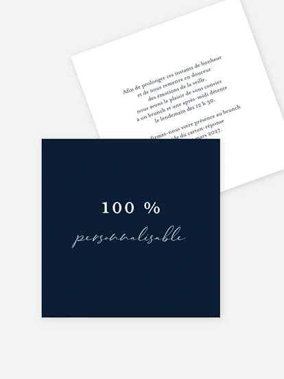 Personnalisation libre Personnalisation libre