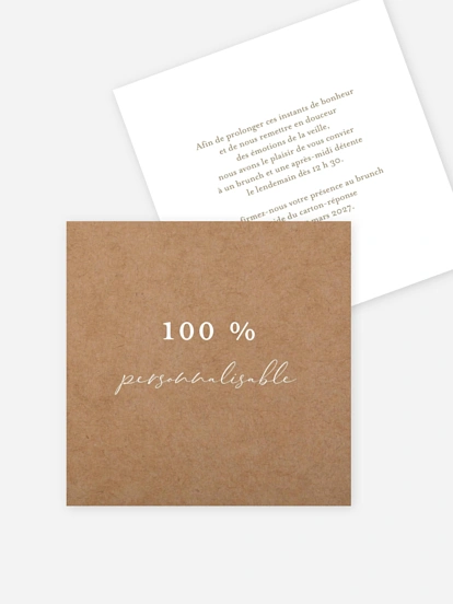 Personnalisation libre Personnalisation libre