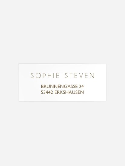 Absenderaufkleber Konfirmation und Kommunion Grosser Tag Kraftpapier