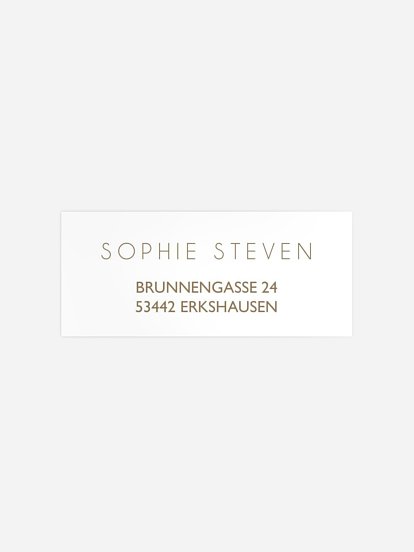 Absenderaufkleber Konfirmation und Kommunion Grosser Tag Kraftpapier