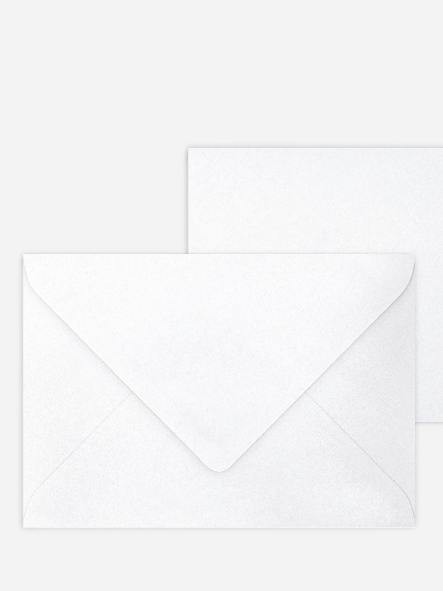 Enveloppe rectangulaire rabat triangle