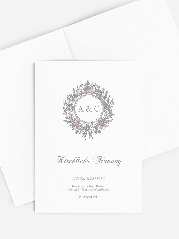 Kirchenheft Hochzeit Kamee