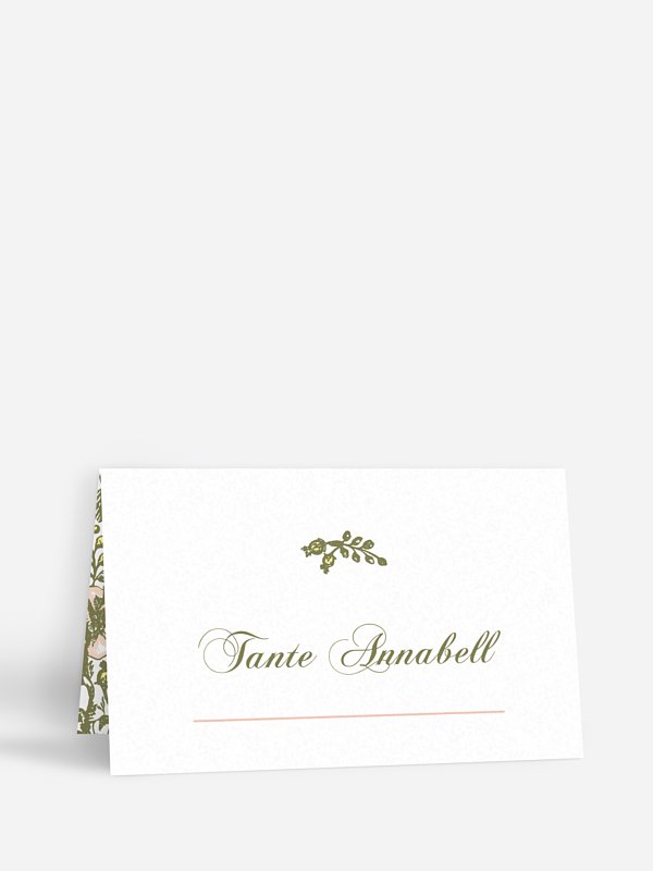 Tischkarte Hochzeit Kamee